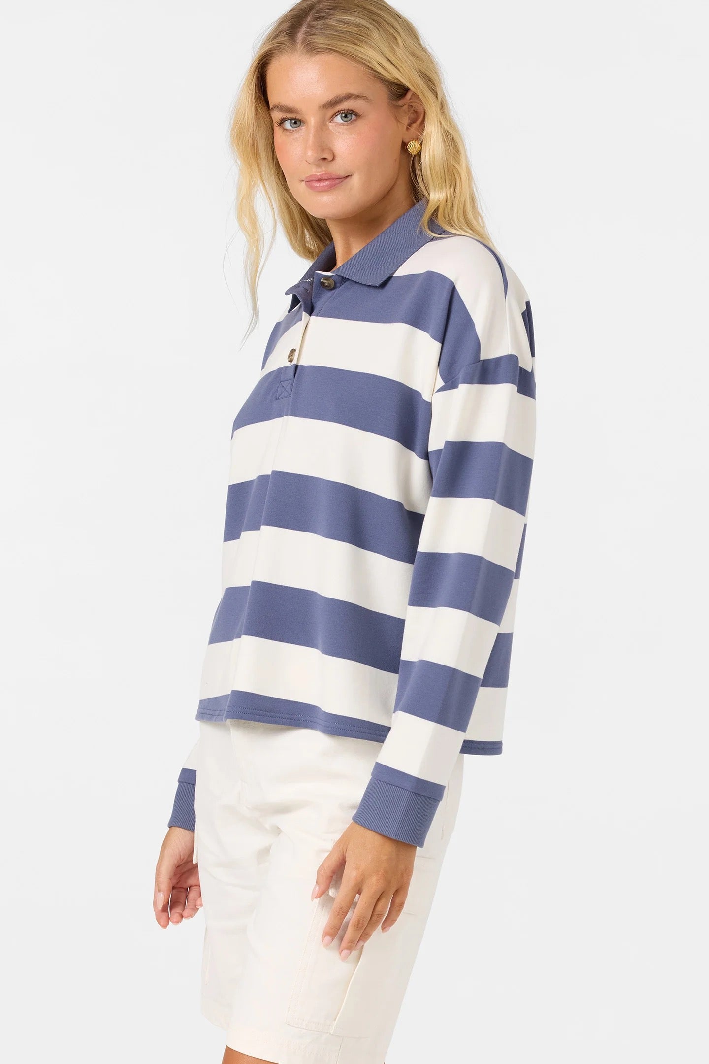 W'S O'RIGINALS KYRA L/S CROP POLO