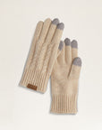 CABLE KNIT LAMBSWOOL TEXTING GLOVES