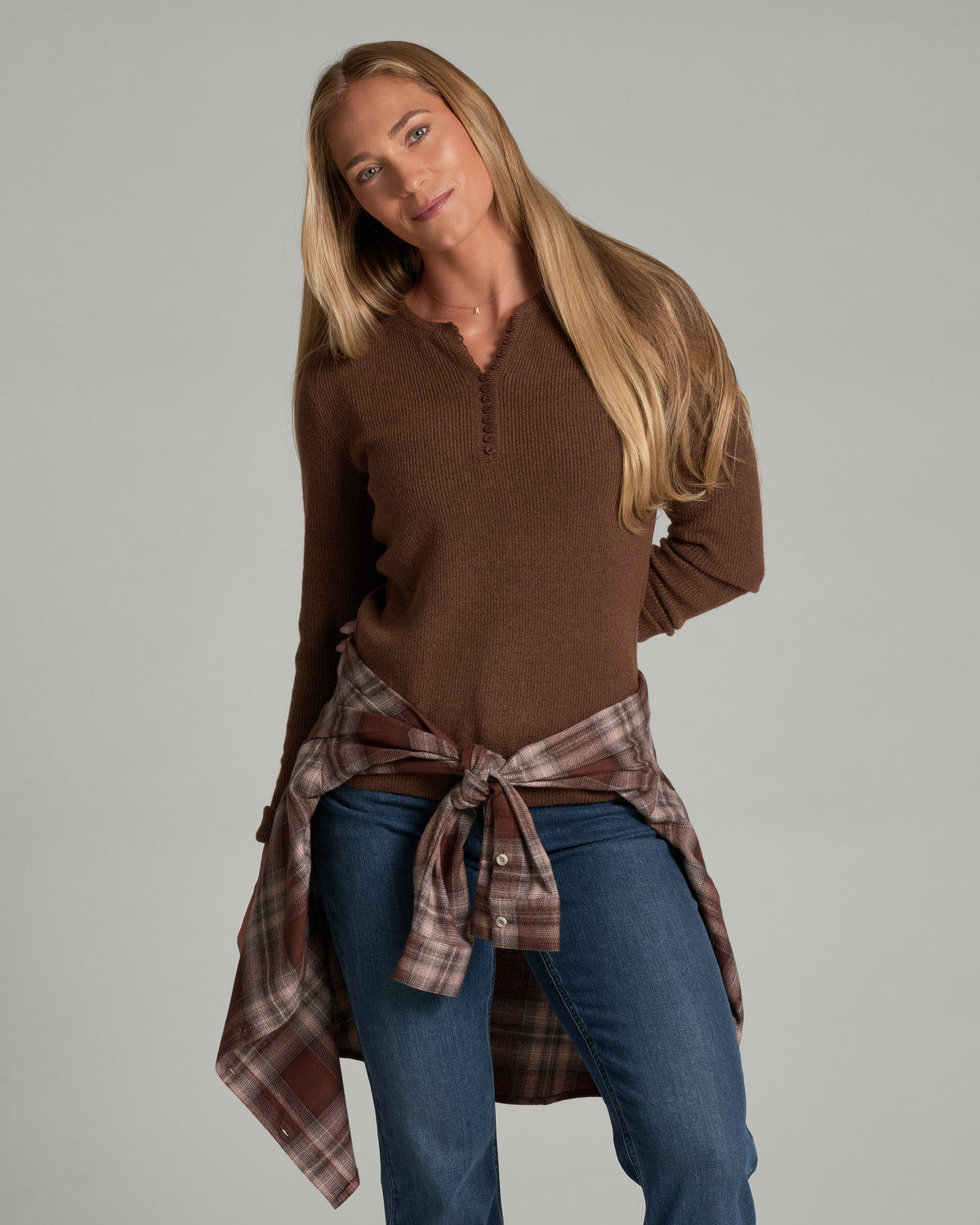 W'S VESPER HENLEY SWEATER