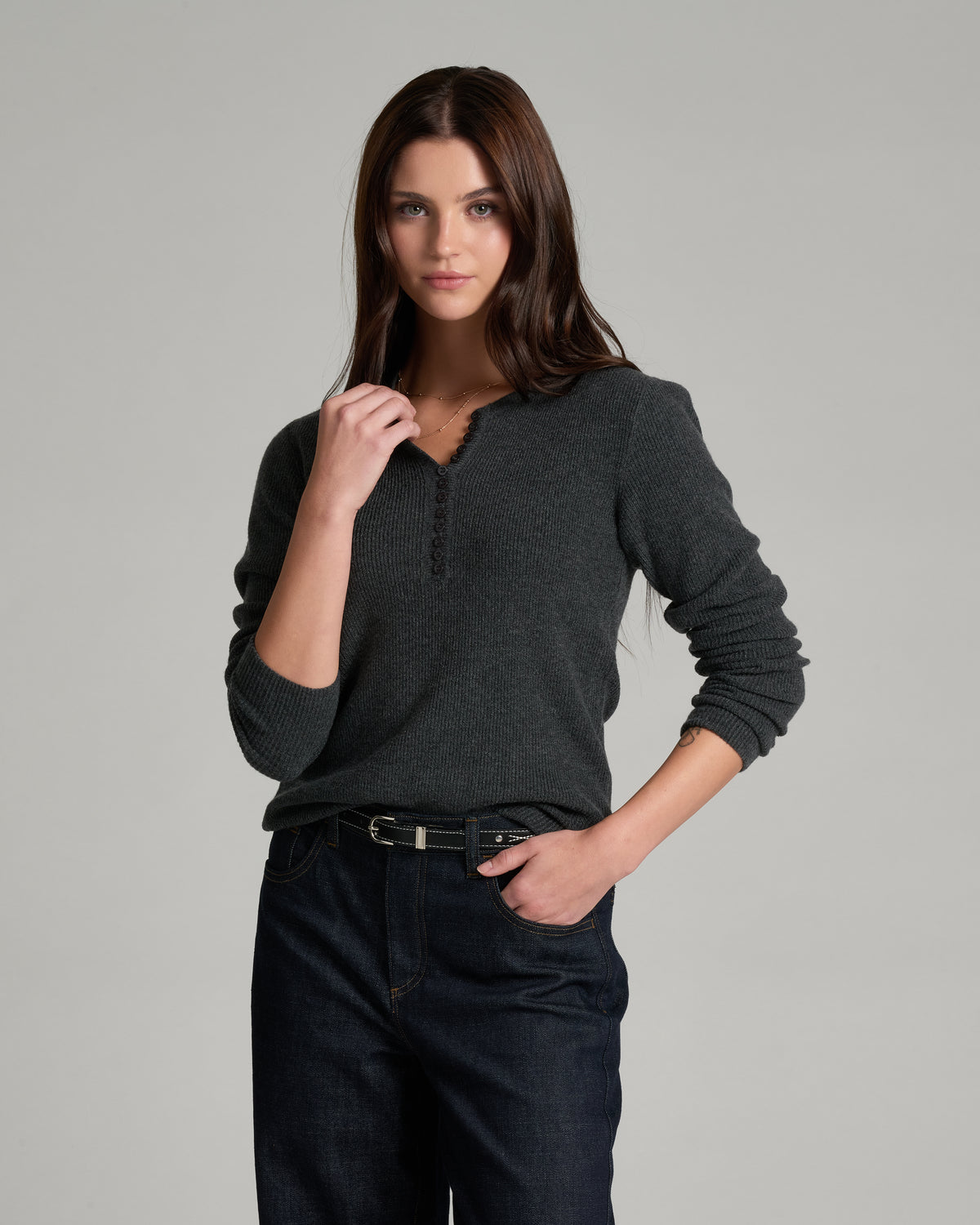 W'S VESPER HENLEY SWEATER