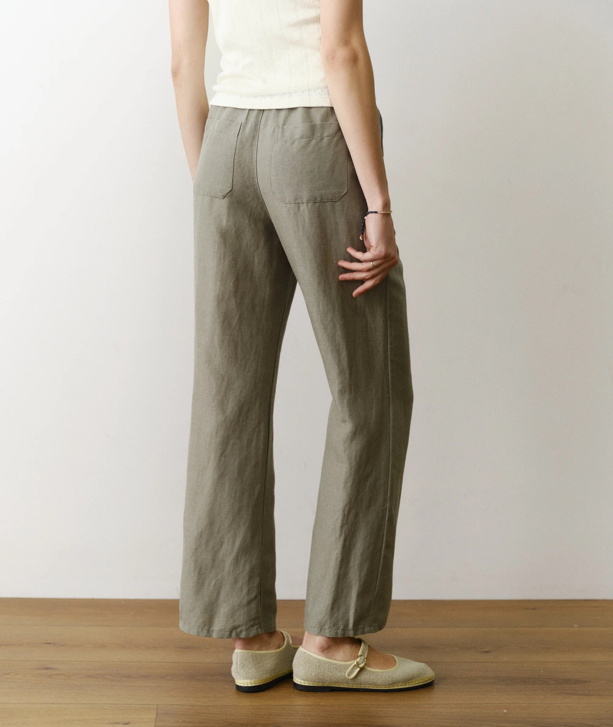 W'S LINEN DRAWSTRING PANT