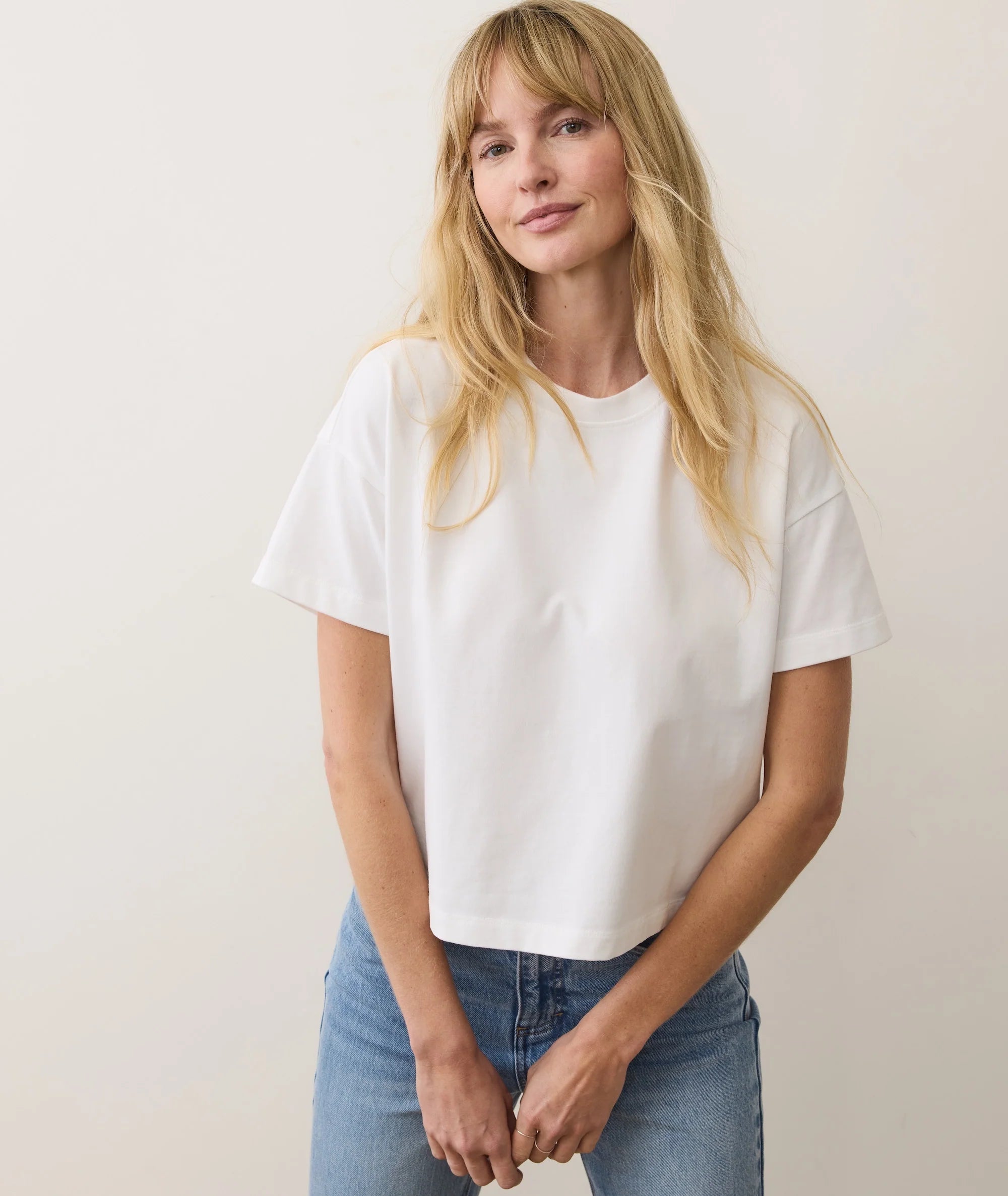 W'S LUXE SUEDED TEE