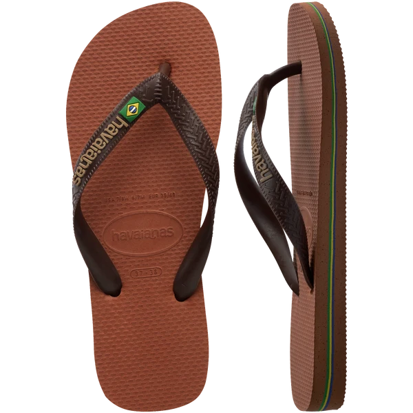 W'S BRAZIL LOGO FLIP FLOPS