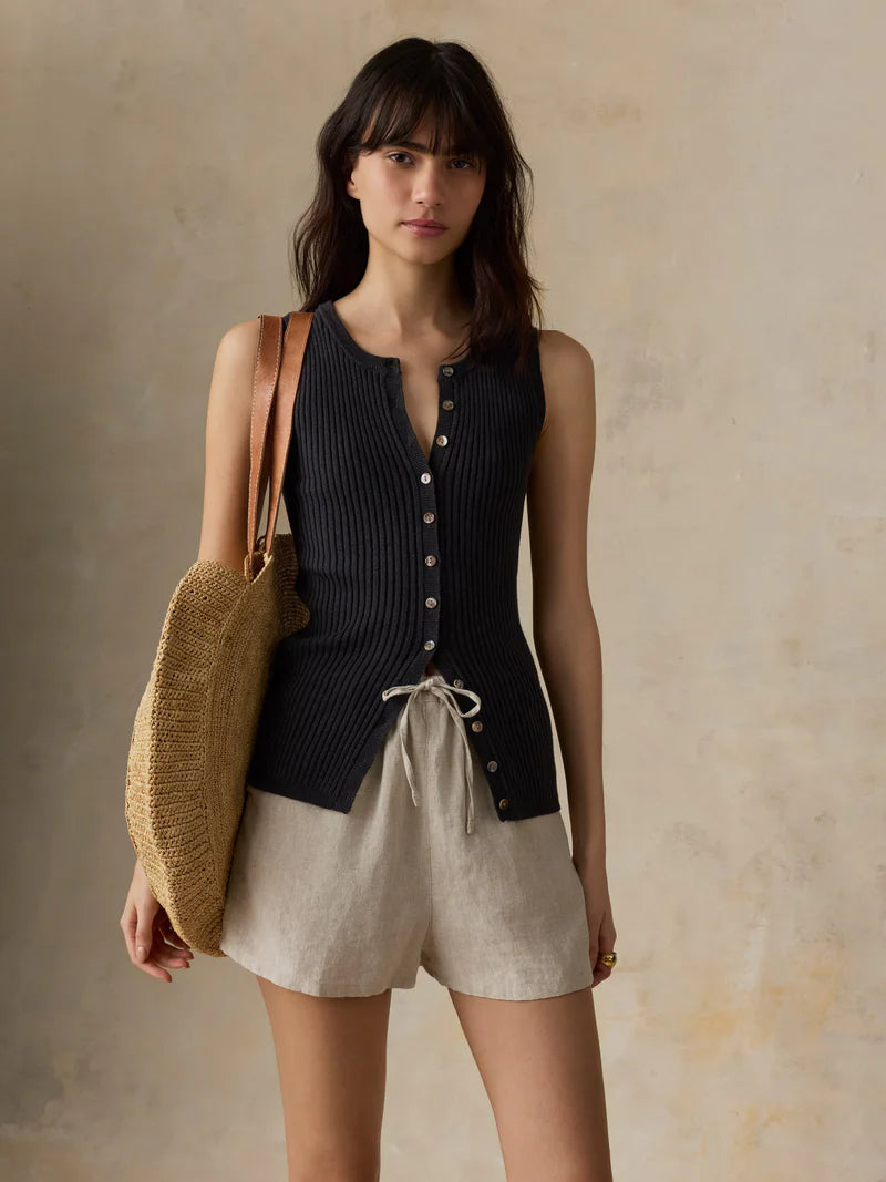 W'S MIRAMAR LINEN CAMI CARDIGAN