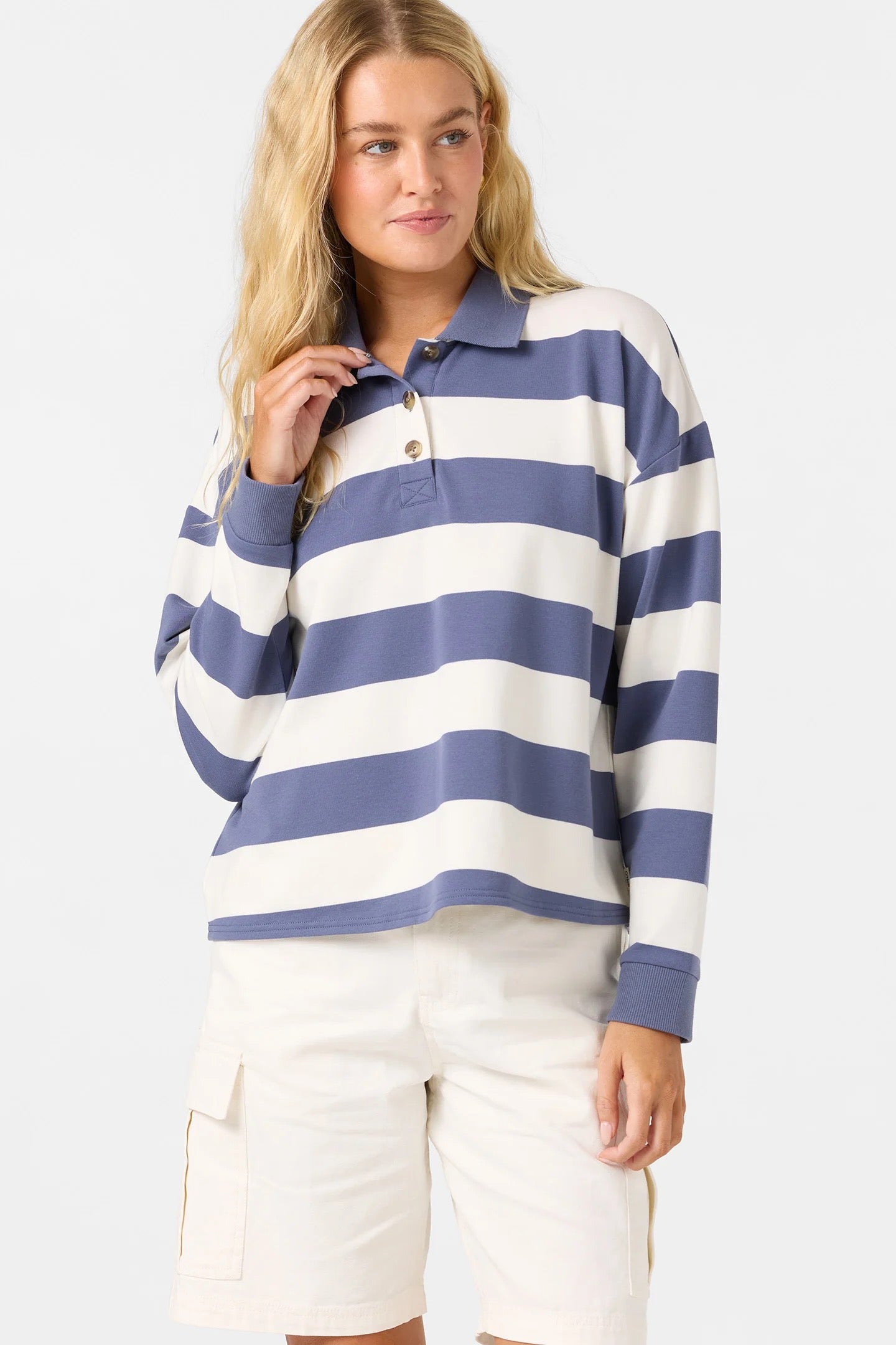 W'S O'RIGINALS KYRA L/S CROP POLO