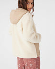 W'S MEENA HIGH PILE FLEECE QUILTED JACKET