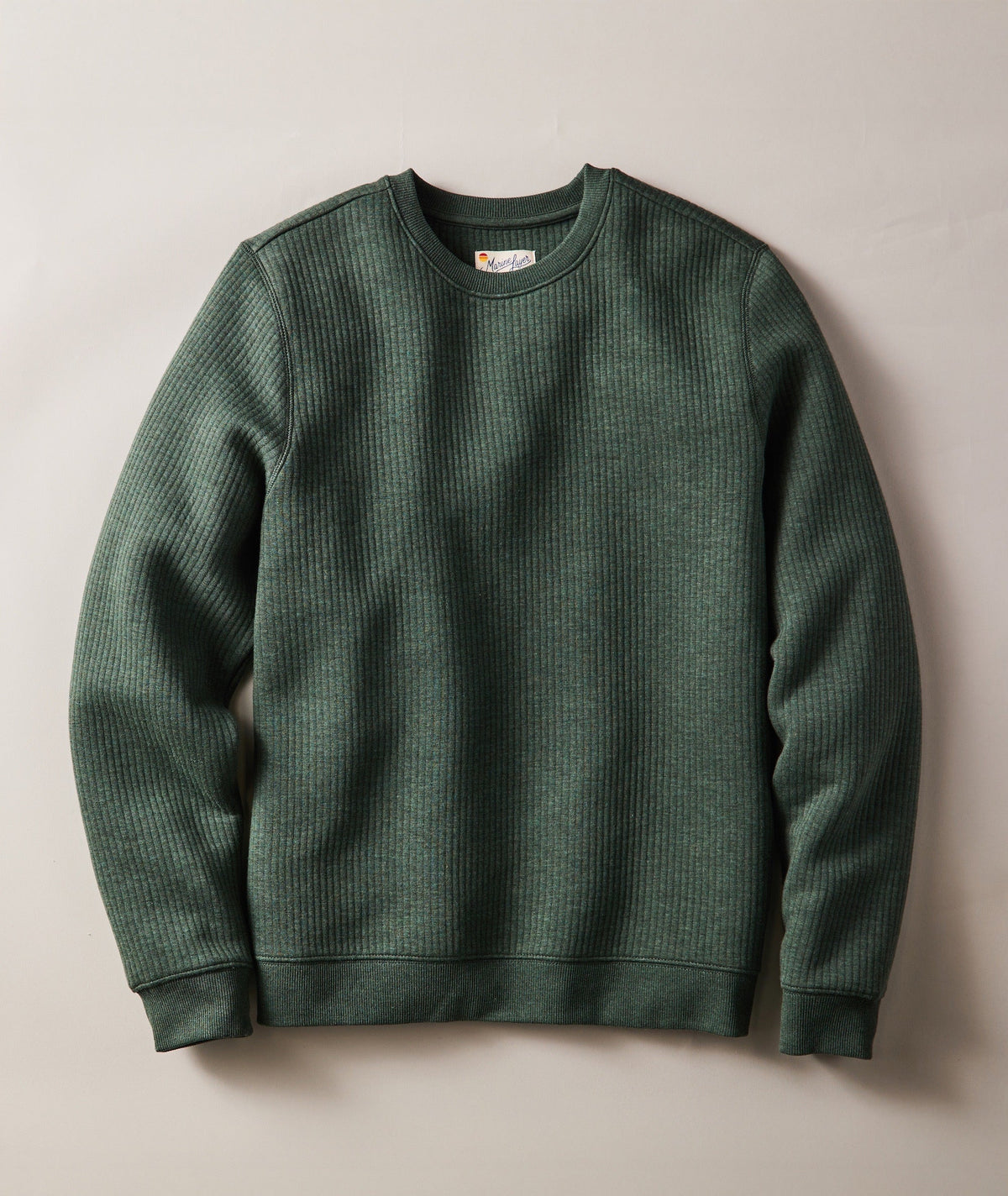 M'S CORBET QUILTED CREWNECK