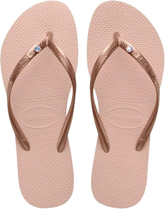 W&#39;S SLIM CRYSTAL FLIP FLOPS