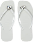 W'S SLIM SQUARE CENTENARY DIAMOND FLIP FLOPS