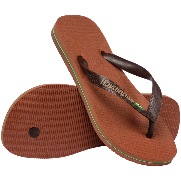 W'S BRAZIL LOGO FLIP FLOPS