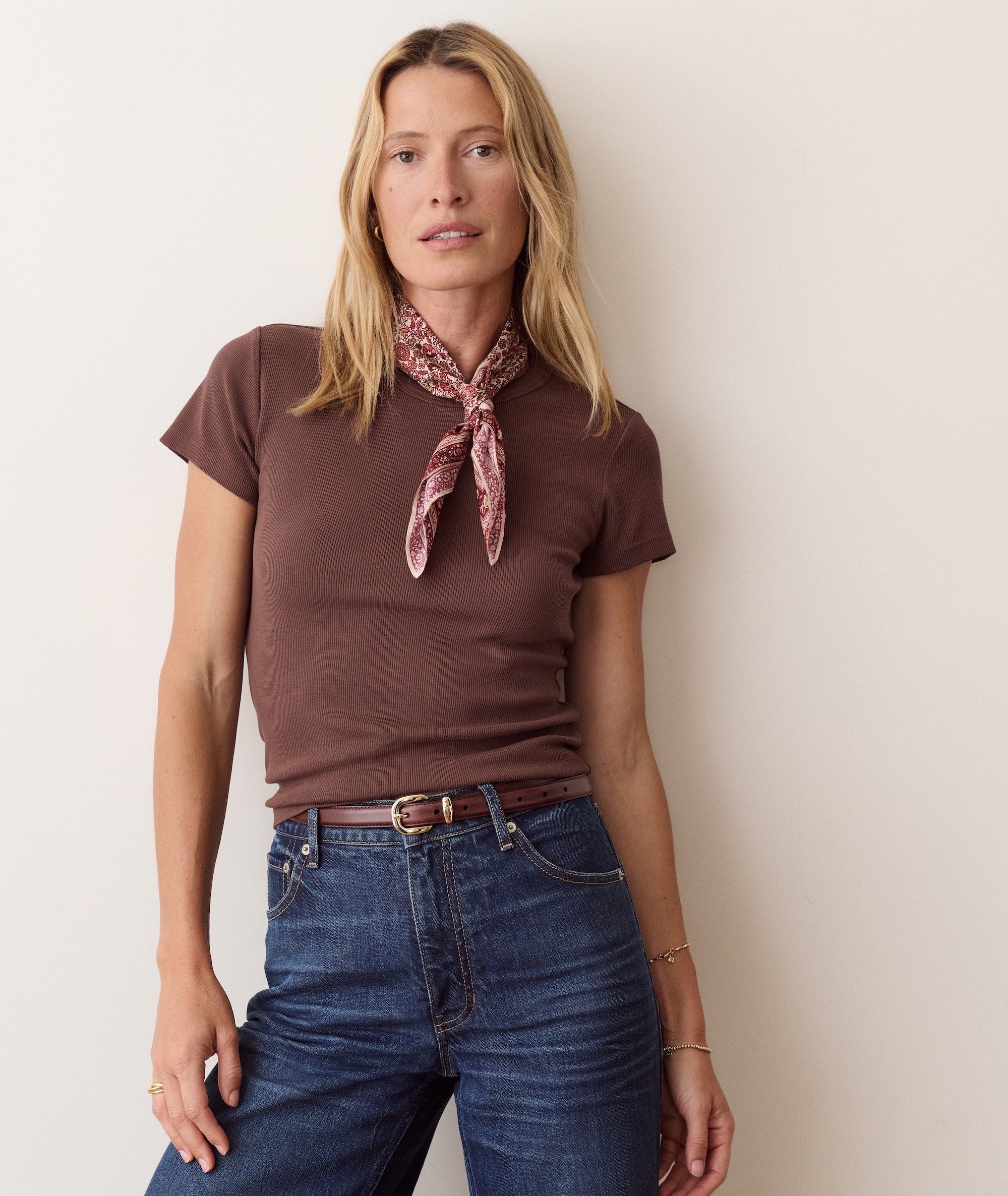 LEXI RIB CREW TEE