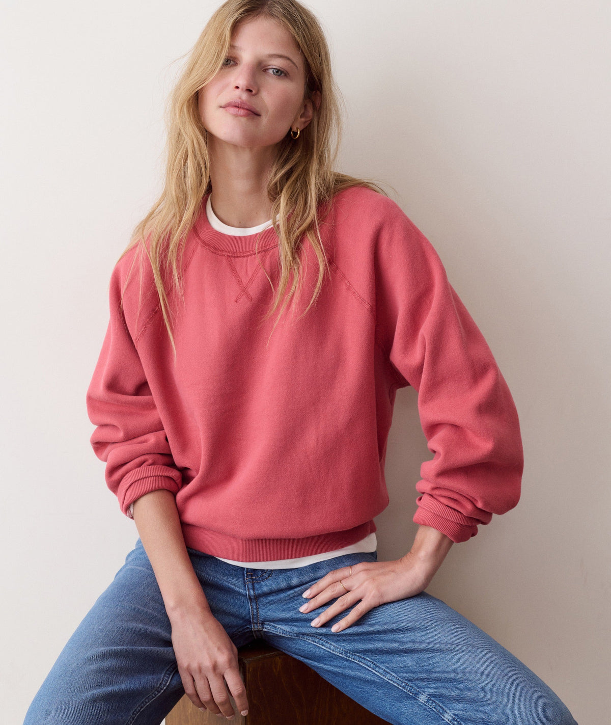 W'S CLOUD 9 FLEECE REVERSIBLE CREWNECK