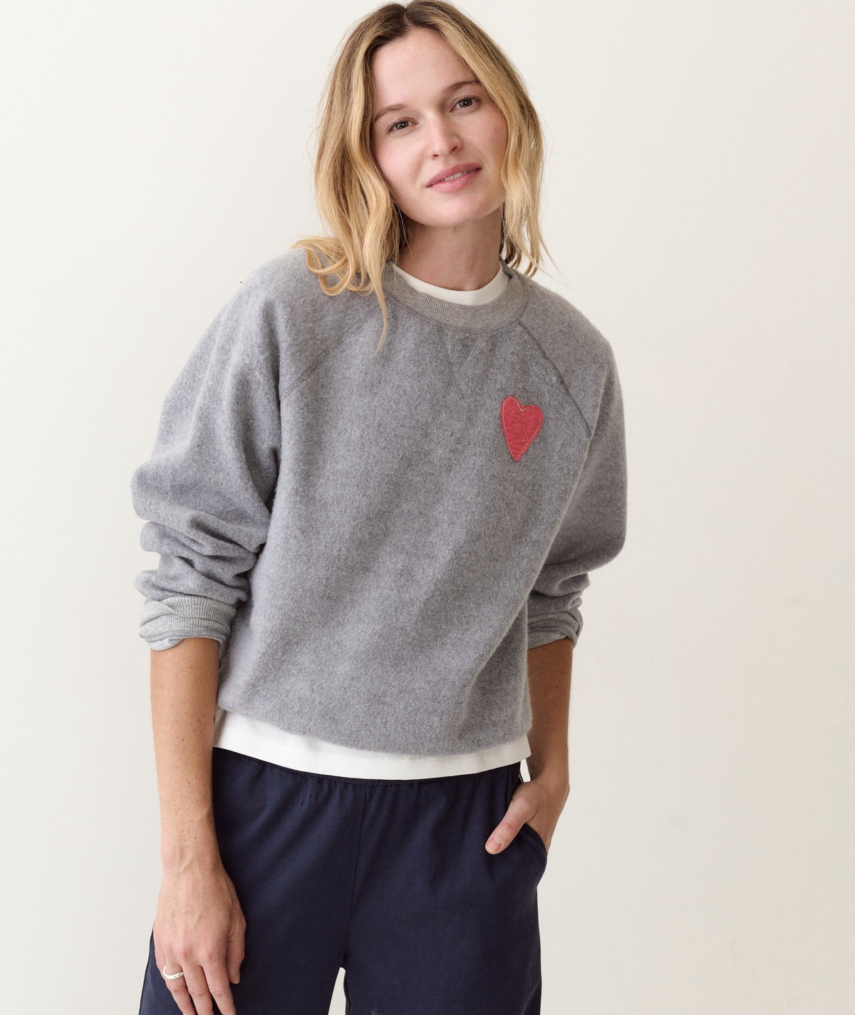 W'S CLOUD 9 FLEECE REVERSIBLE CREWNECK