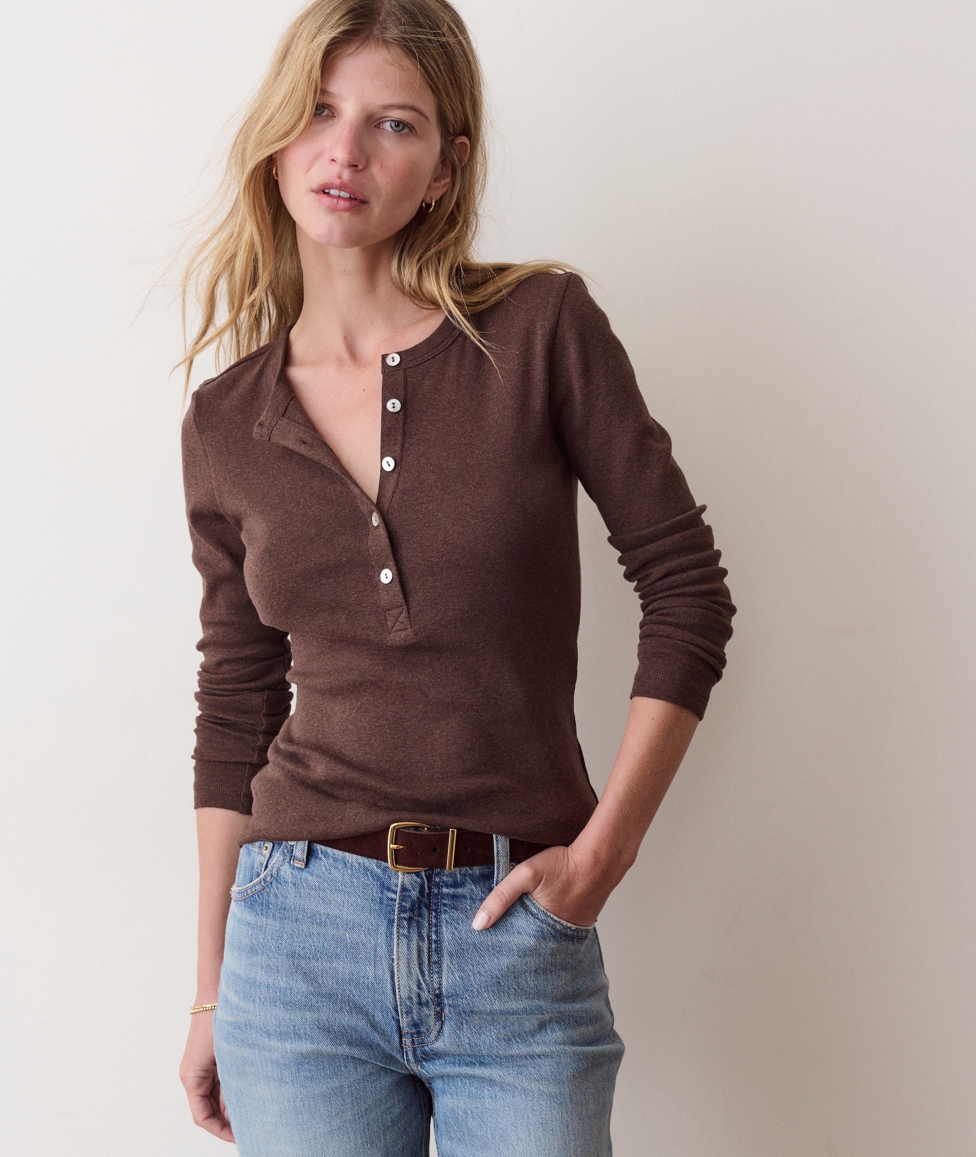 MINI RIB HENLEY