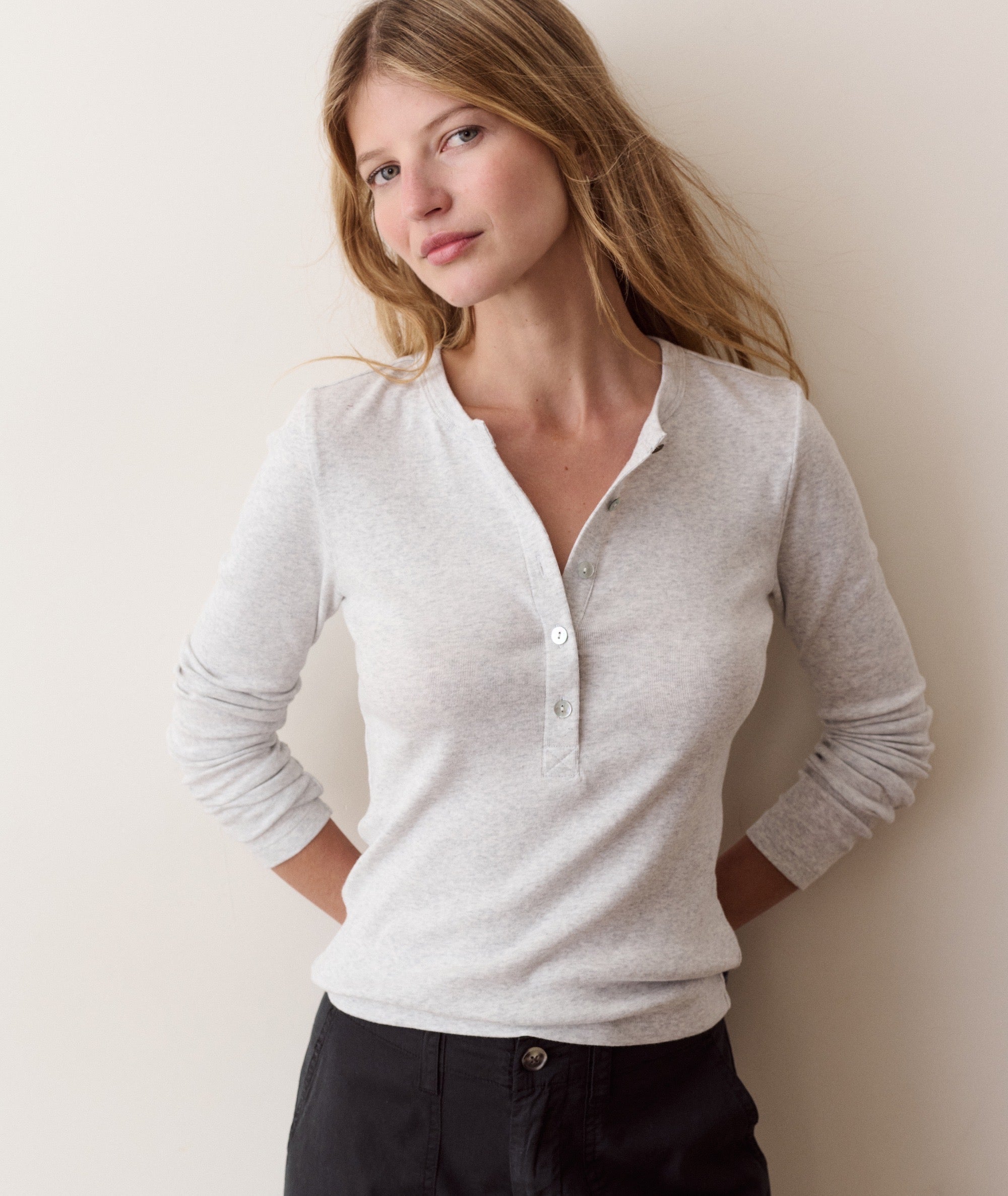 MINI RIB HENLEY