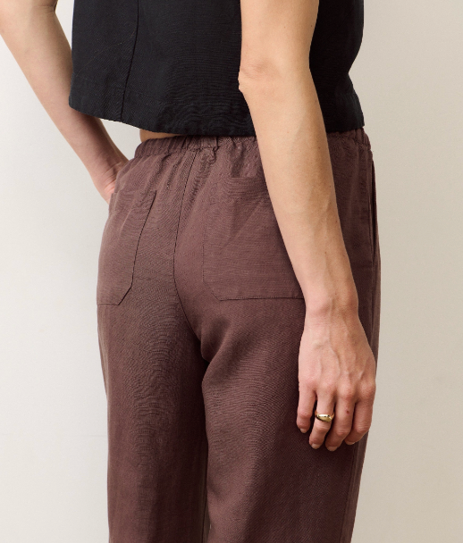 W'S LINEN DRAWSTRING PANT