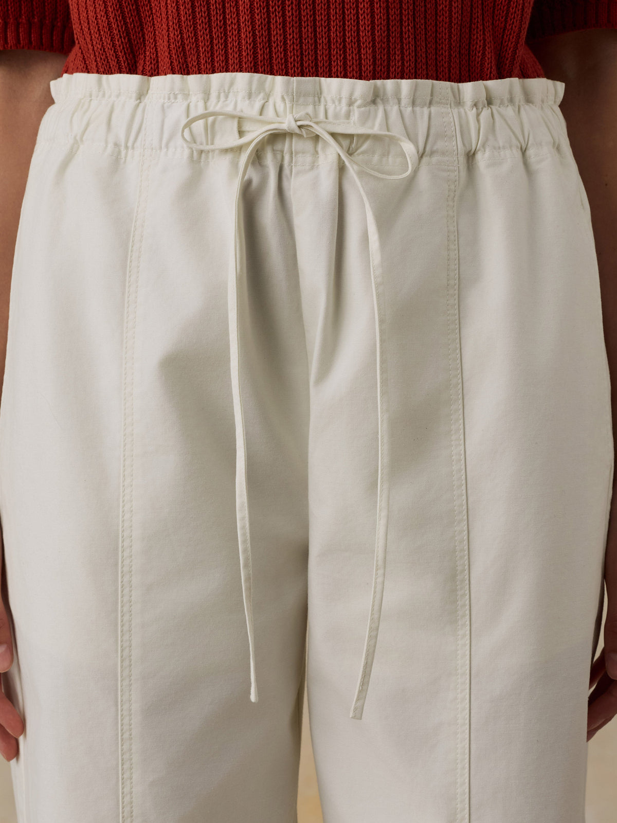 W'S COTTON TWILL DRAWSTRING PANT
