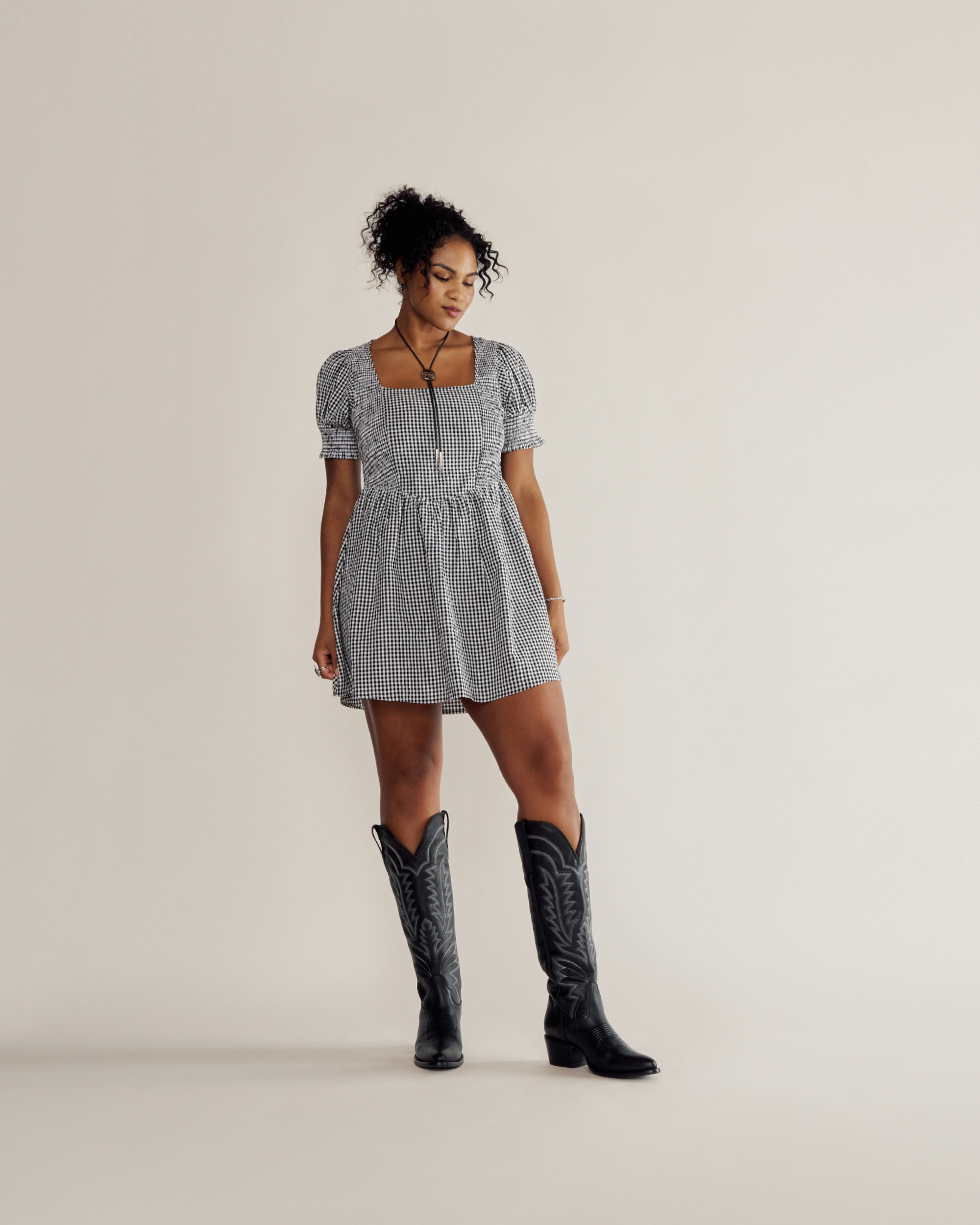 THE ABBY WIDE CALF - COWHIDE